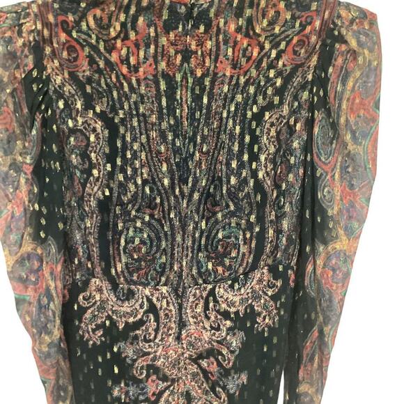 Rococo Sand Nott Midi Dress In Black Size Small - Picture 12 of 16